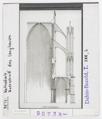 Vorschaubild Metz, Kathedrale, Querschnitt des Langhauses Diasammlung